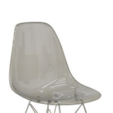 Karrige Adelle pakoworld PP pet gri e qartë-këmbë inox 46x55x81cm