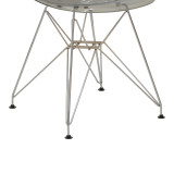 Karrige Adelle pakoworld PP pet gri e qartë-këmbë inox 46x55x81cm
