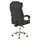 Karrige zyre menaxheri Toronsi pakoworld pu e zezë 60x68x128cm