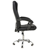 Karrige zyre menaxheri Toronsi pakoworld pu e zezë 60x68x128cm