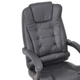 Karrige zyre menaxheri Toronsi pakoworld pu e zezë 60x68x128cm