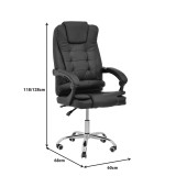 Karrige zyre menaxheri Toronsi pakoworld pu e zezë 60x68x128cm