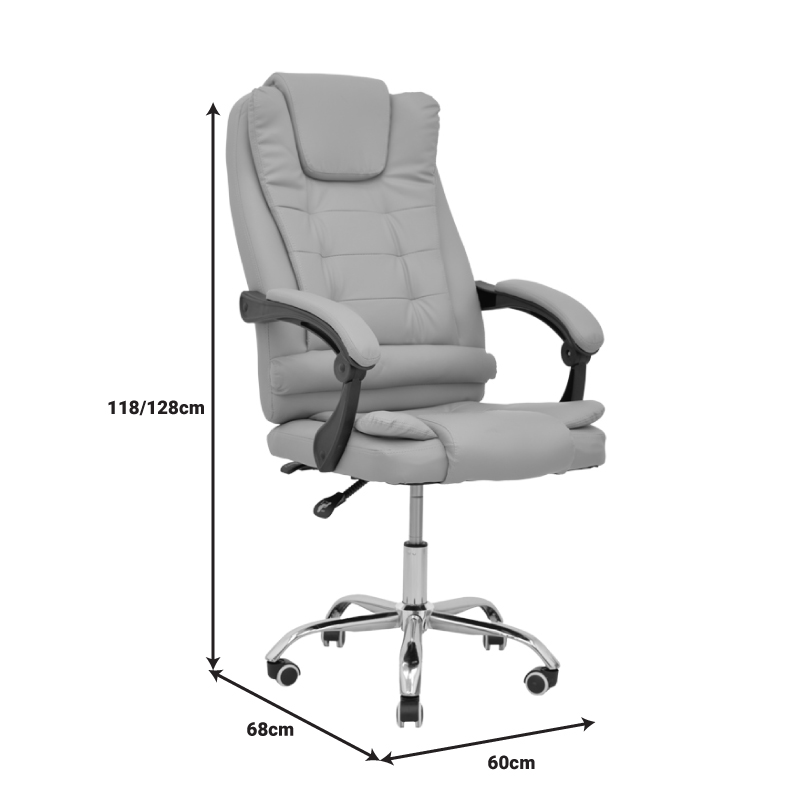 Karrige zyre menaxheri Toronsi pakoworld pu bezhë 60x68x128cm