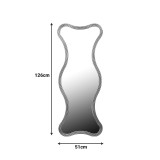 Pasqyrë Boulen Inart dru në ngjyrë ari 51x2x126cm