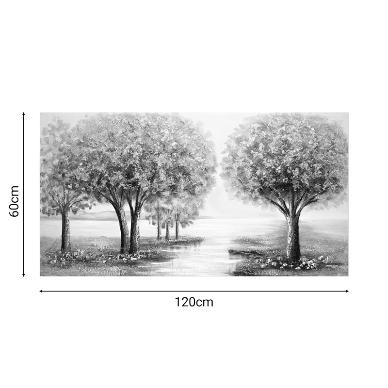 Art muri me kanavacë Forest I 3D Inart 120x3x60cm