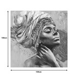 Pikturë në kanavacë Africana 3D Inart 100x3x100cm