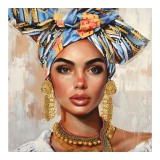 Pikturë në kanavacë Turban Ι 3D Inart 80x3x80cm