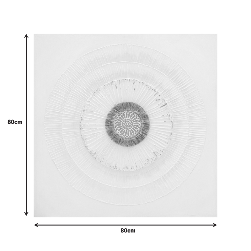 Pikturë në kanavacë Circled 3D Inart 80x3x80cm