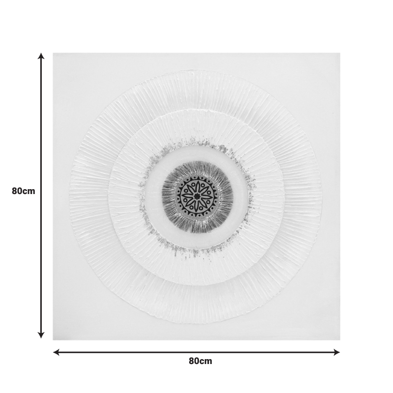 Pikturë në kanavacë Circled I 3D Inart 80x3x80cm
