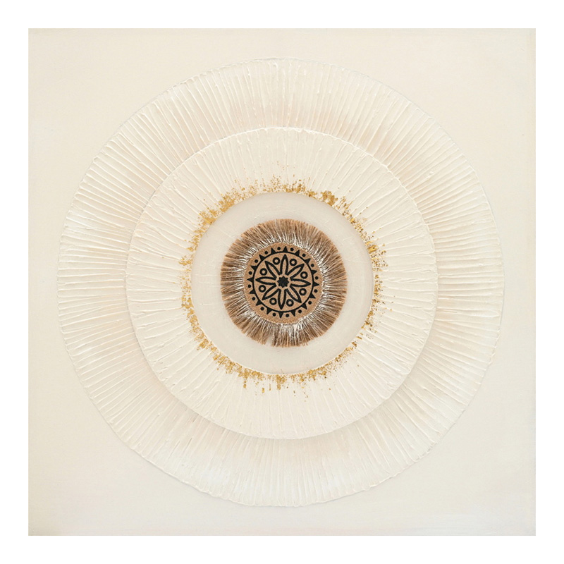 Pikturë në kanavacë Circled I 3D Inart 80x3x80cm