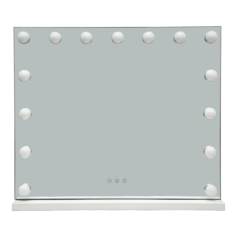 Pasqyrë Led Hollywood pakoworld hekur i bardhë 60x12x52.3cm