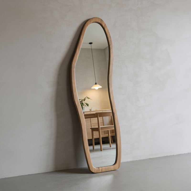 Pasqyrë Quene pakoworld mdf në ngjyrë natyrale 50x1.5x150cm