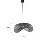 Ndriçues tavani Lighty Inart E27 bambu natyrale D42χ13cm