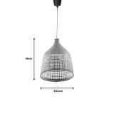Ndriçues tavani Axien Inart E27 bambu në ngjyrë natyrale D42χ48cm