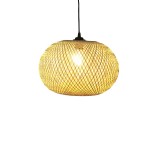 Ndriçues tavani Universe Inart E27 bambu natyrale D38χ31cm