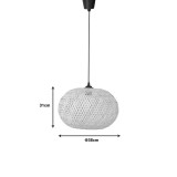 Ndriçues tavani Universe Inart E27 bambu natyrale D38χ31cm
