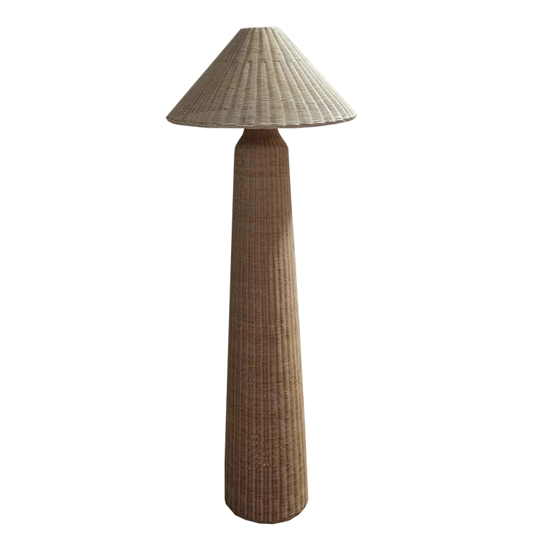 Llamba dyshemeje Mesulus Inart E27 rattan natyral D56.5x150cm