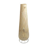 Llamba dyshemeje Solian Inart E27 bambu në ngjyrë natyrale D27x96cm