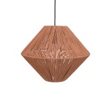 Llambë tavani Palmo Inart E27 litar në ngjyrë natyrale D40x32cm