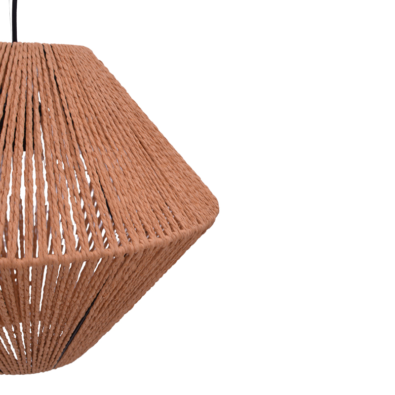 Llambë tavani Palmo Inart E27 litar në ngjyrë natyrale D40x32cm