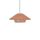 Llamba tavani Jarpie Inart E27 litar në ngjyrë natyrale D49.5χ20cm