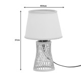 Llamba tavoline Kaldro Inart E27 bambu në ngjyrë natyrale D24χ37cm