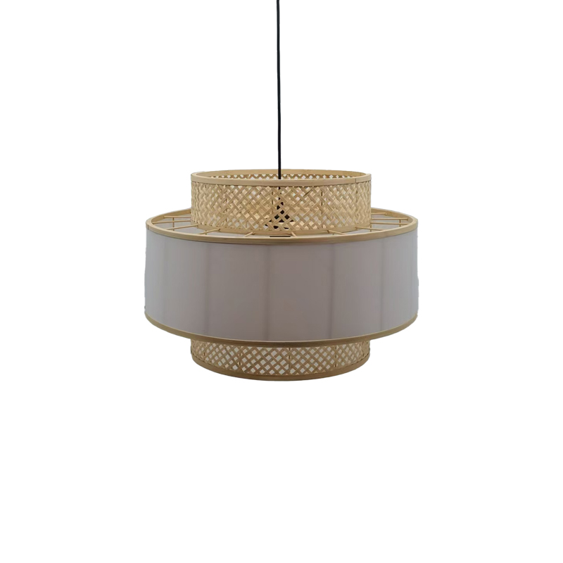 Ndriçues tavani Certy Inart E27 bambu në ngjyrë natyrale D50χ33cm