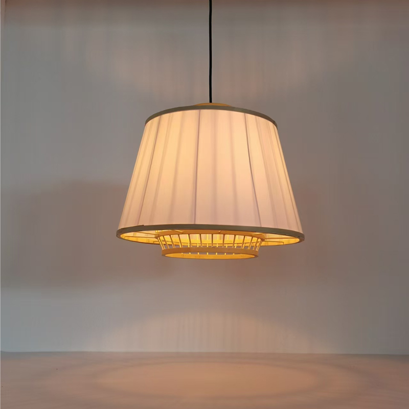 Ndriçues tavani Certy Inart E27 bambu në ngjyrë natyrale D50χ33cm