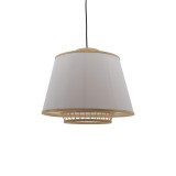 Ndriçues tavani Certy Inart E27 bambu në ngjyrë natyrale D50χ33cm