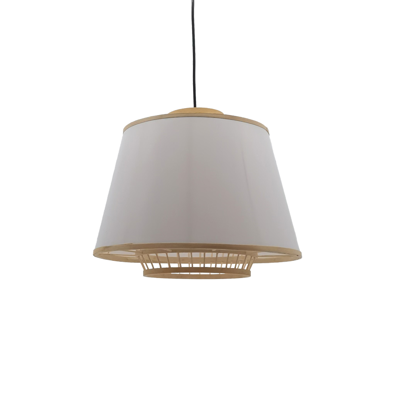 Ndriçues tavani Certy Inart E27 bambu në ngjyrë natyrale D50χ33cm