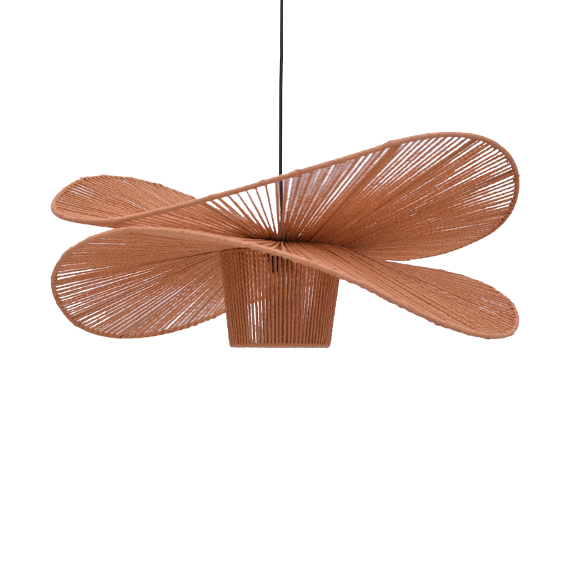 Ndriçues tavani Flibo Inart E27 bambu në ngjyrë natyrale D70χ26cm