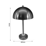 Llambë tavoline Lustrous Inart E27 metal i artë D25x42cm