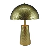 Llamba tavoline Ambient Inart E27 metal i artë D30x44cm
