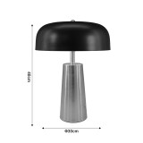 Llambë tavoline Luminary Inart E27 metal i artë D30x40cm
