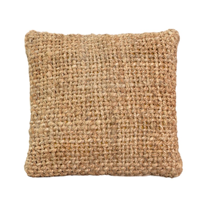 Jastëk Petron Inart jute natyrale 45x45x12.5cm