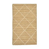 Tapet Strike Inart bezhë-ekru jute 120x180x1cm
