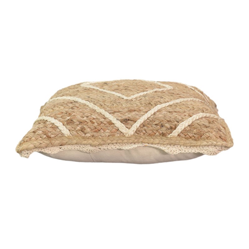 Jastëk Teddiens Inart natyral 100% jute 45x45x2.5cm