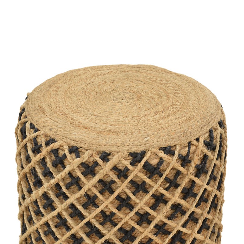 Stol Nelly Inart natyral 100% jute 40x40x40cm