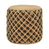 Stol Nelly Inart natyral 100% jute 40x40x40cm