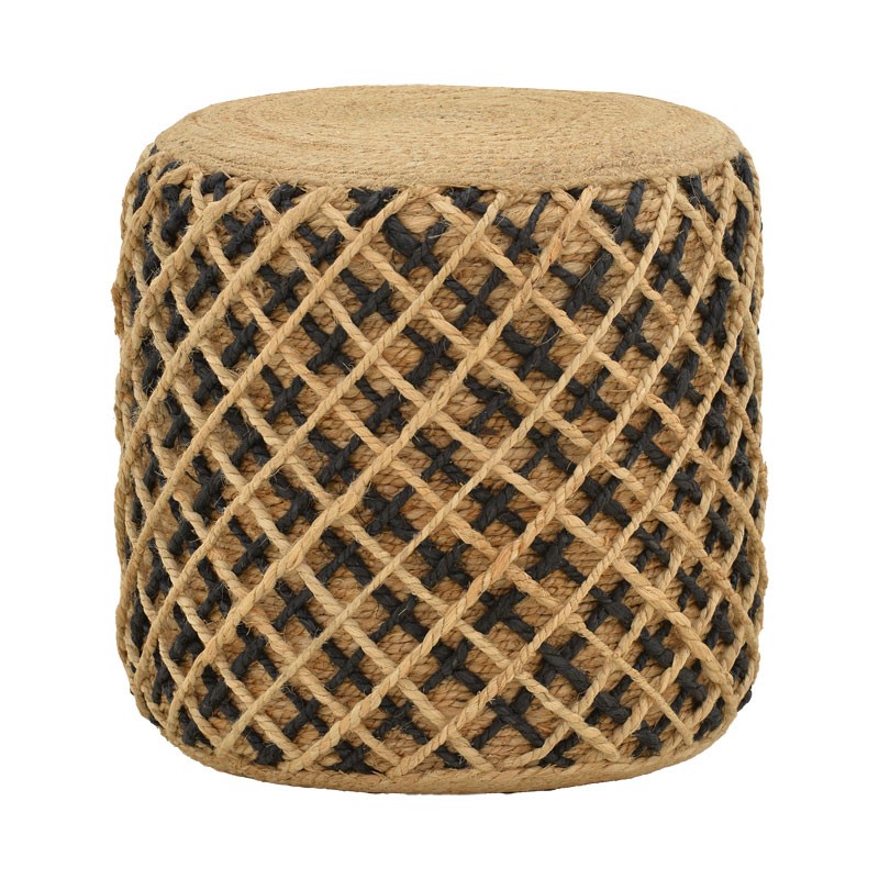 Stol Nelly Inart natyral 100% jute 40x40x40cm