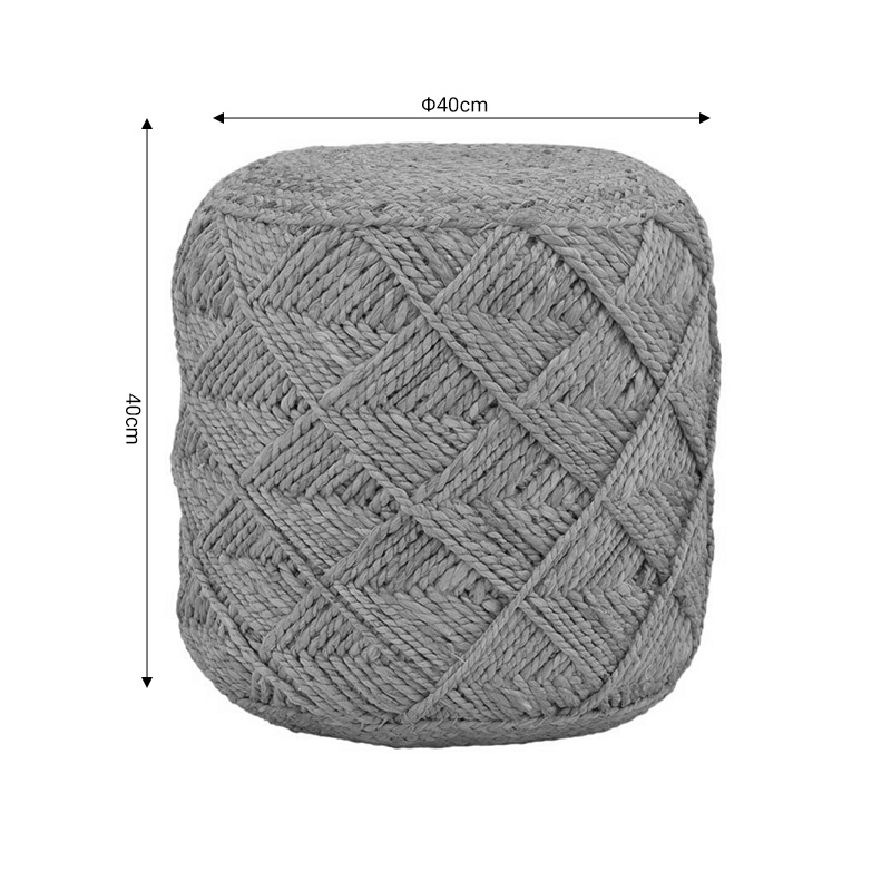 Stol Vladir Inart natyral 100% jute 40x40x40cm