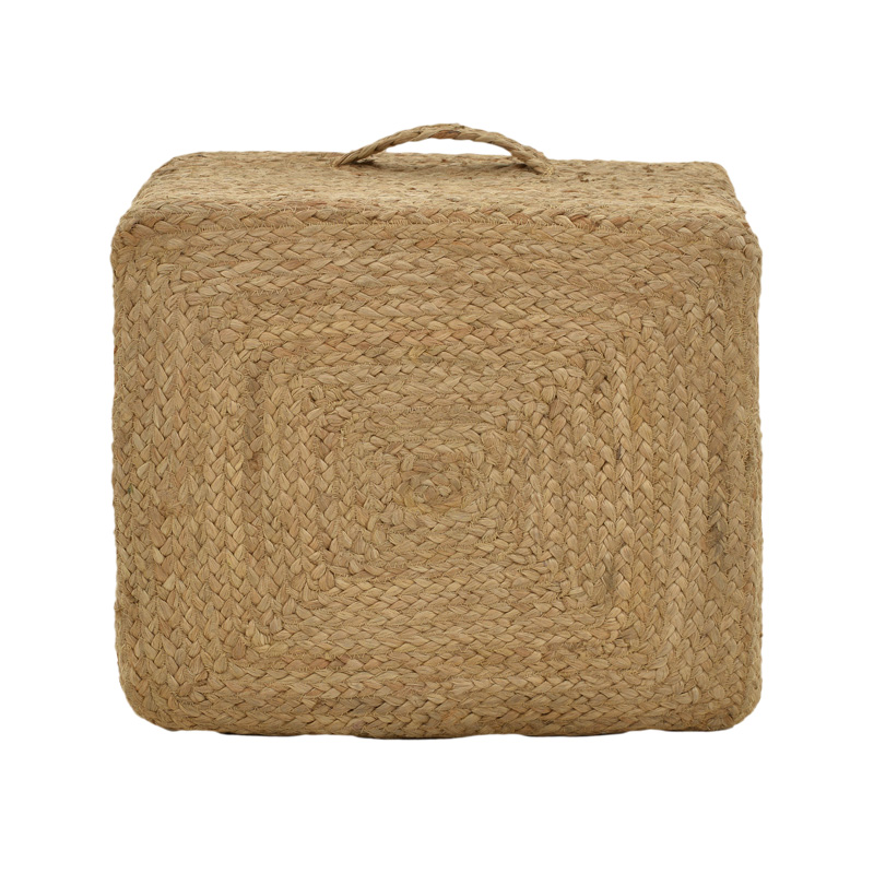Stol Tresa Inart natyral 100% jute 50x50x35cm