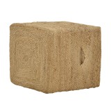 Stol Tresa Inart natyral 100% jute 50x50x35cm