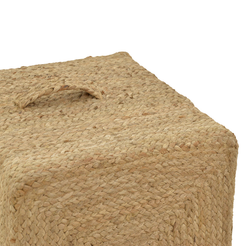 Stol Tresa Inart natyral 100% jute 50x50x35cm