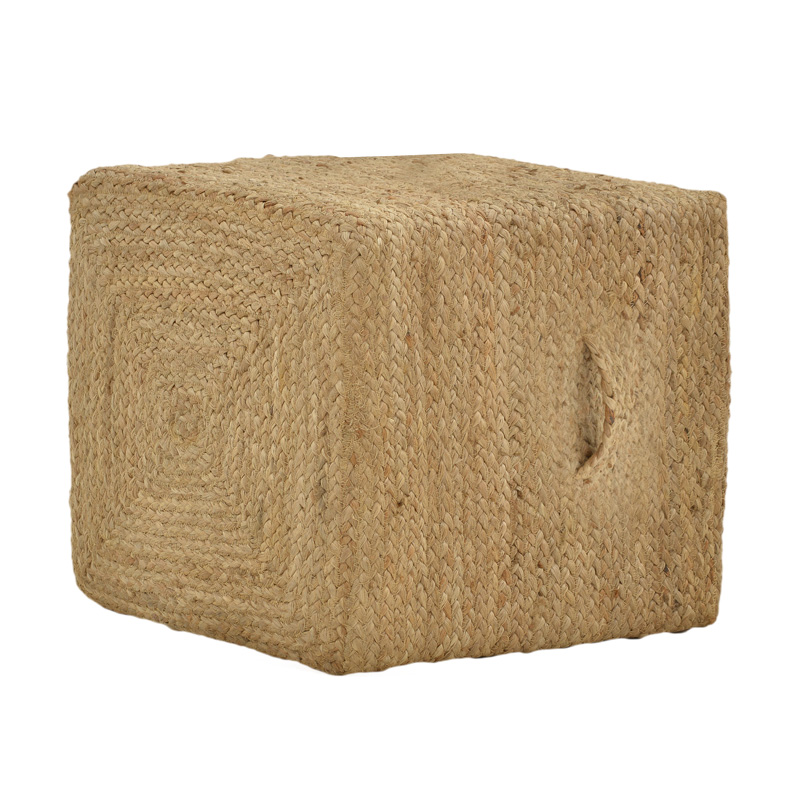 Stol Tresa Inart natyral 100% jute 50x50x35cm