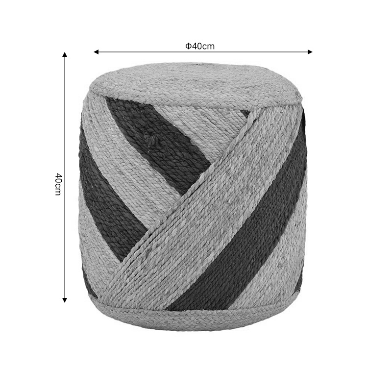 Stol Relous Inart natyral 100% jute D37x39cm