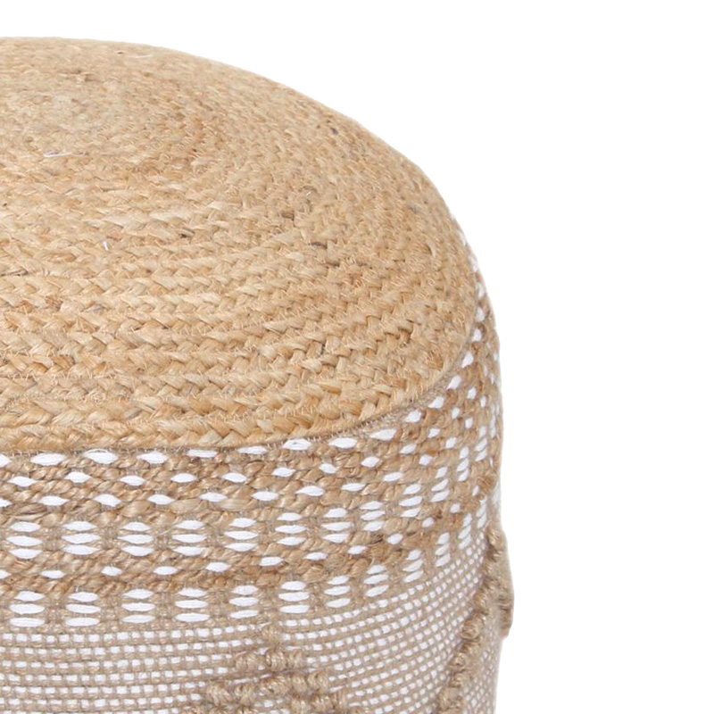 Puf-stol Pallo Inart, jute-pambuk në nuancë natyrale, F40x30cm