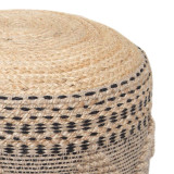 Puf-stol Bangku Inart, jute-pambuk në nuancë natyrale, F45x30cm