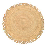 Tapet prej jute Prejo Inart në nuancë natyrale D120x1cm