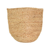 Shportë dekorative Mideko Inart prej jute në nuancë natyrale D25x25cm